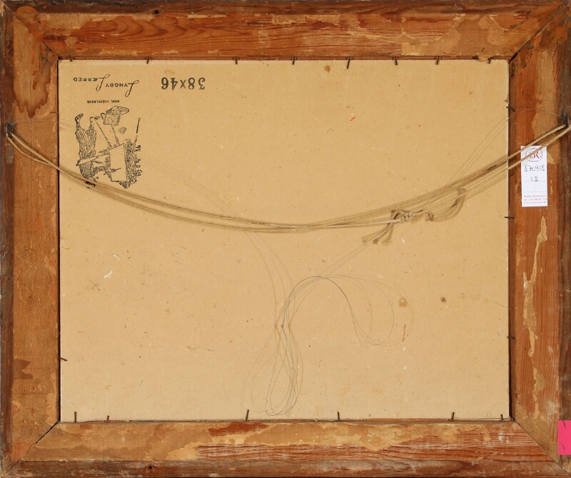 Artwork by Knud Raaschou-Nielsen, Village, San Cataldo, Made of Oil on plate