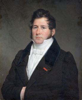 Two works: Portrait d'homme; Portrait de femme - Albert Gregorius