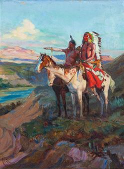 Two Native Scouts, 1916 - Harry C. Edwards