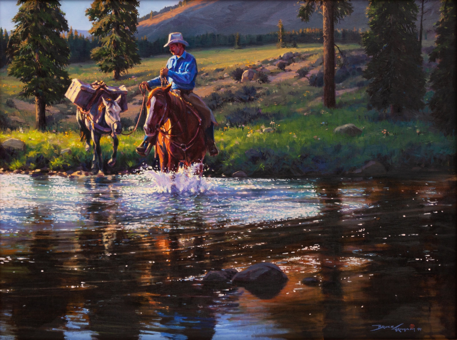 Artwork by Bruce Graham, Packn' Salt, 1999, Made of oil on canvas