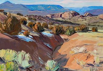 Last Snow, Chimayo Badlands, 1993 - Louisa McElwain