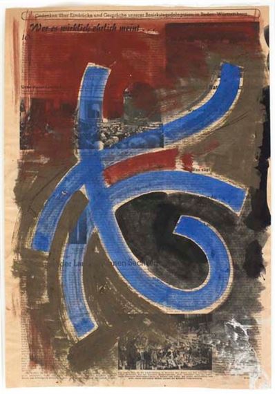 Untitled by Hermann Glöckner, 1959