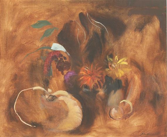 'PUMPKIN OCTOBER' by John Hitchens, dated 1976