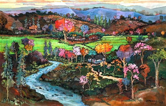 Landscape River by M. Daeng, 2017