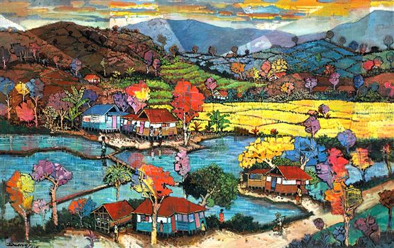 Perkampungan by M. Daeng, 2016