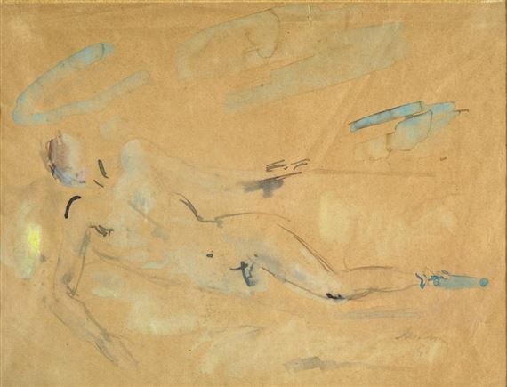 NUDO DISTESO by Filippo de Pisis, 1941