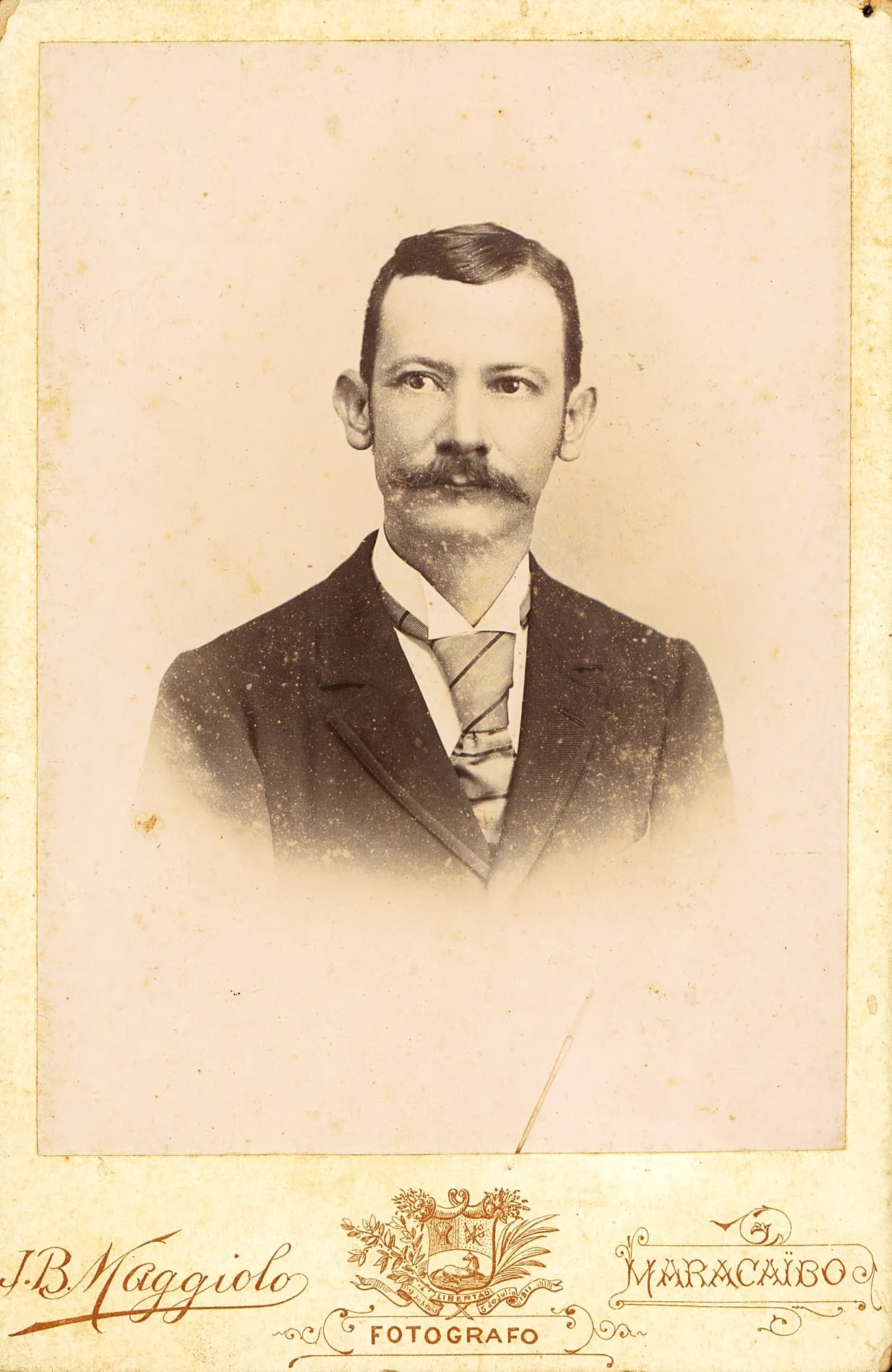 Artwork by J. Maggiolo, Untitled, Made of Copy in paper to albumin and turned to gold, pasted on cardboard