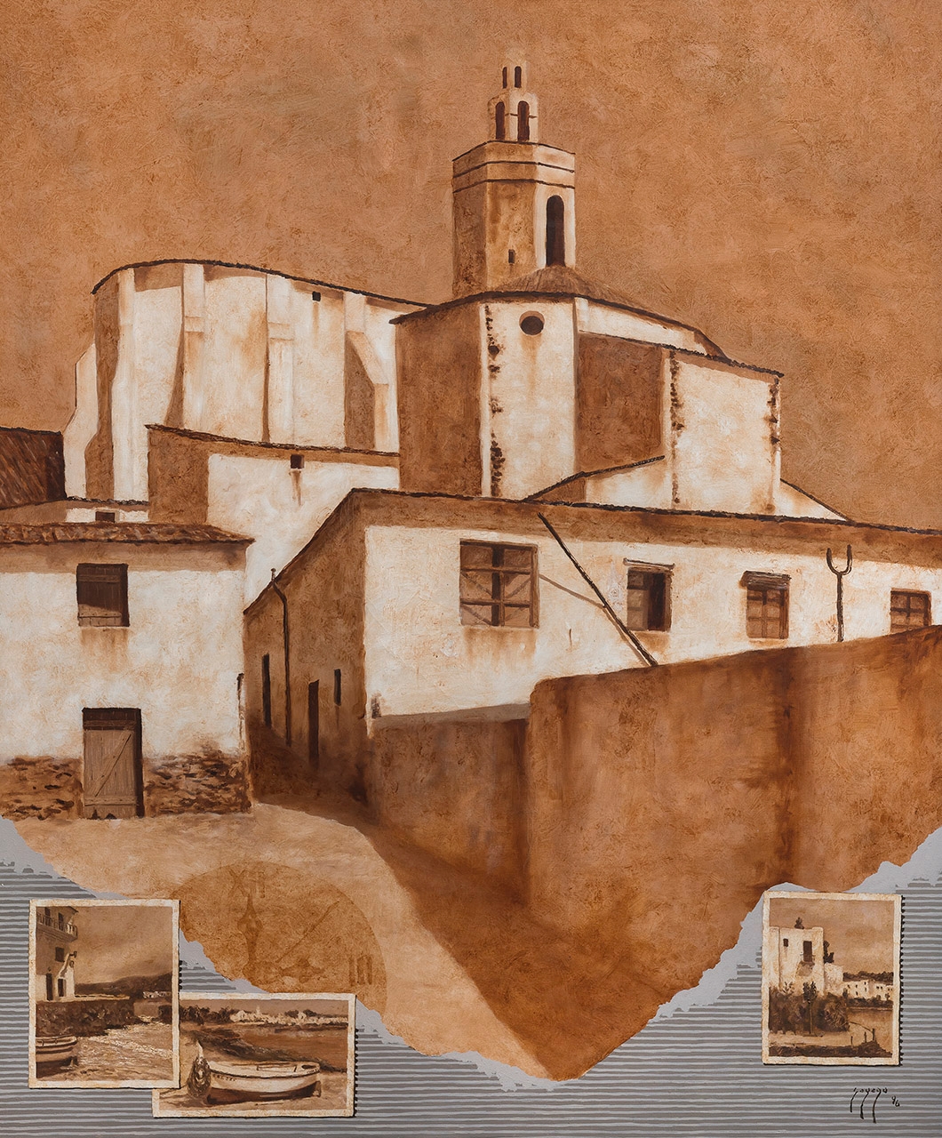 Artwork by Adolfo Sayago, Postales, Made of Oil on canvas