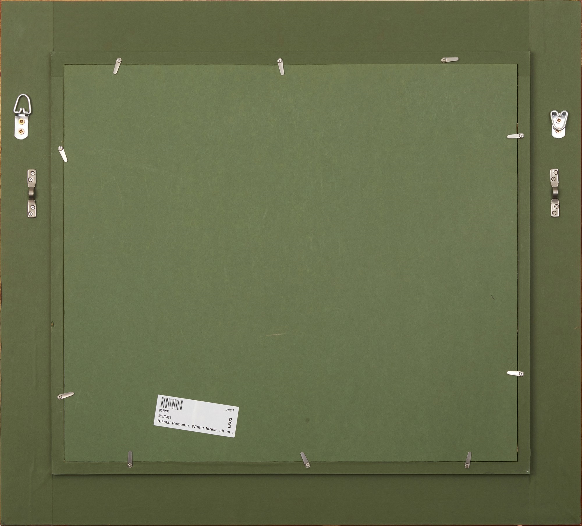 Artwork by Nikolai Mikhailovich Romadin, WINTER FOREST, Made of oil on artist's board