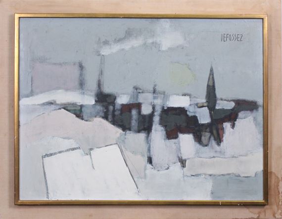 USINE SOUS LE NEIGE by Alfred Defossez