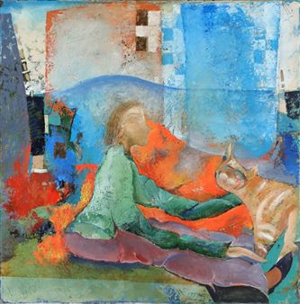 “Petting the cat” - Nikolai Reznichenko