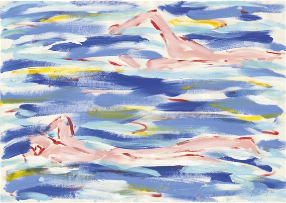 Salomé | 2 Schwimmer im Seerosenteich (1998) | MutualArt