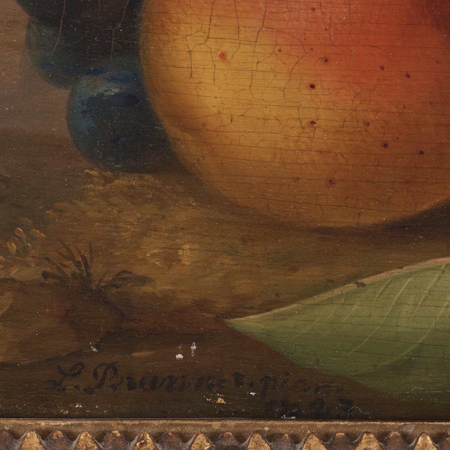 Artwork by Leopold Brunner the Elder, Still lifes with birds and fruits (2), Made of Panel
