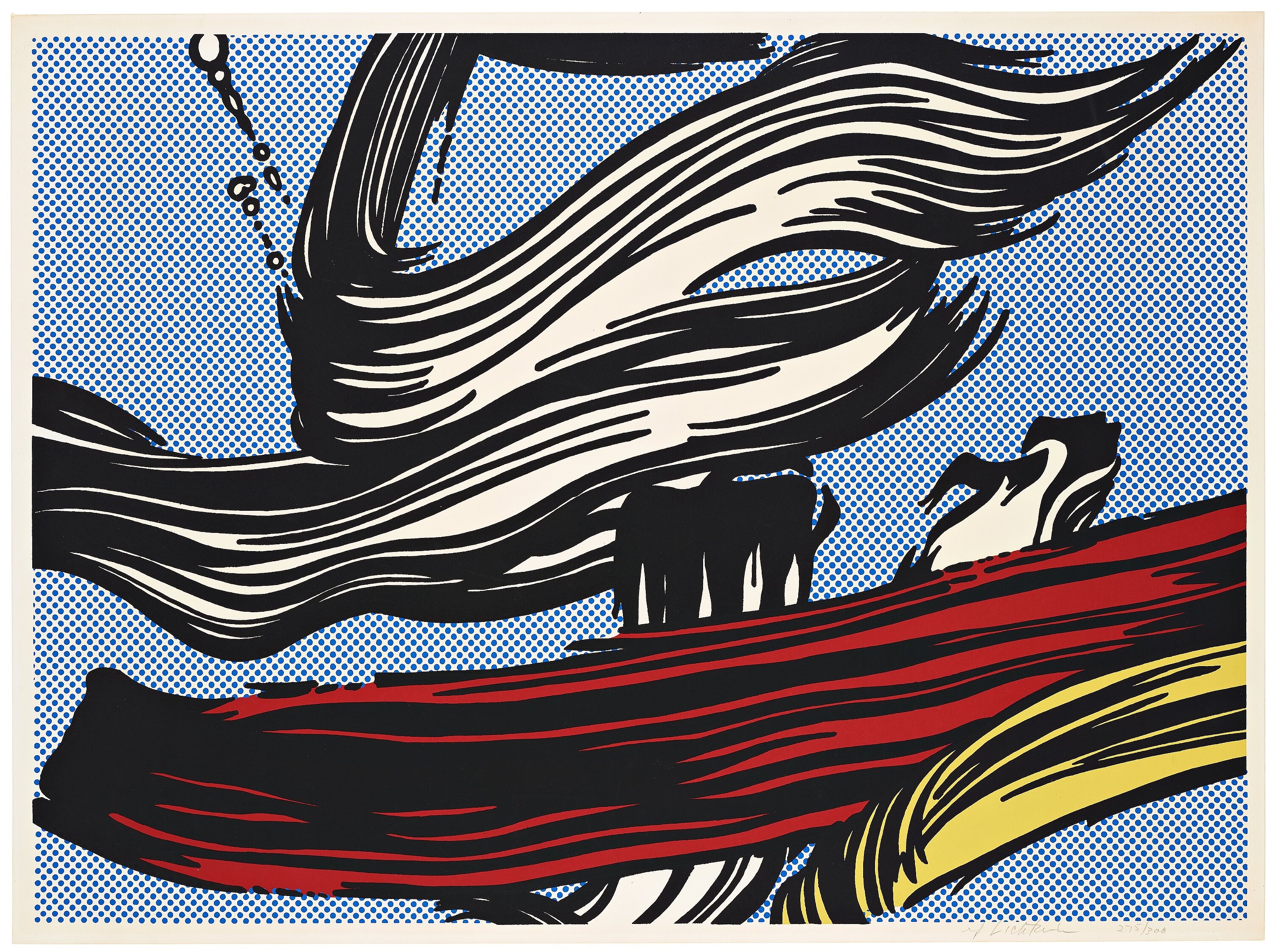 Brushstrokes by Roy Lichtenstein, 1967