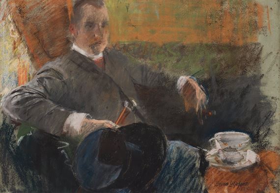 Portrait of the artist's brother Pontus Julius Liljefors (1864-1942)