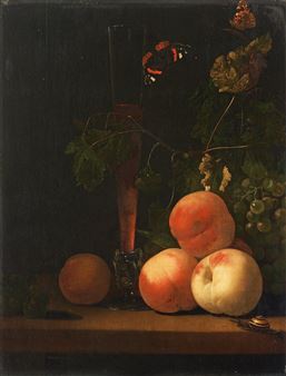 Still life with glass - Abraham van Calraet