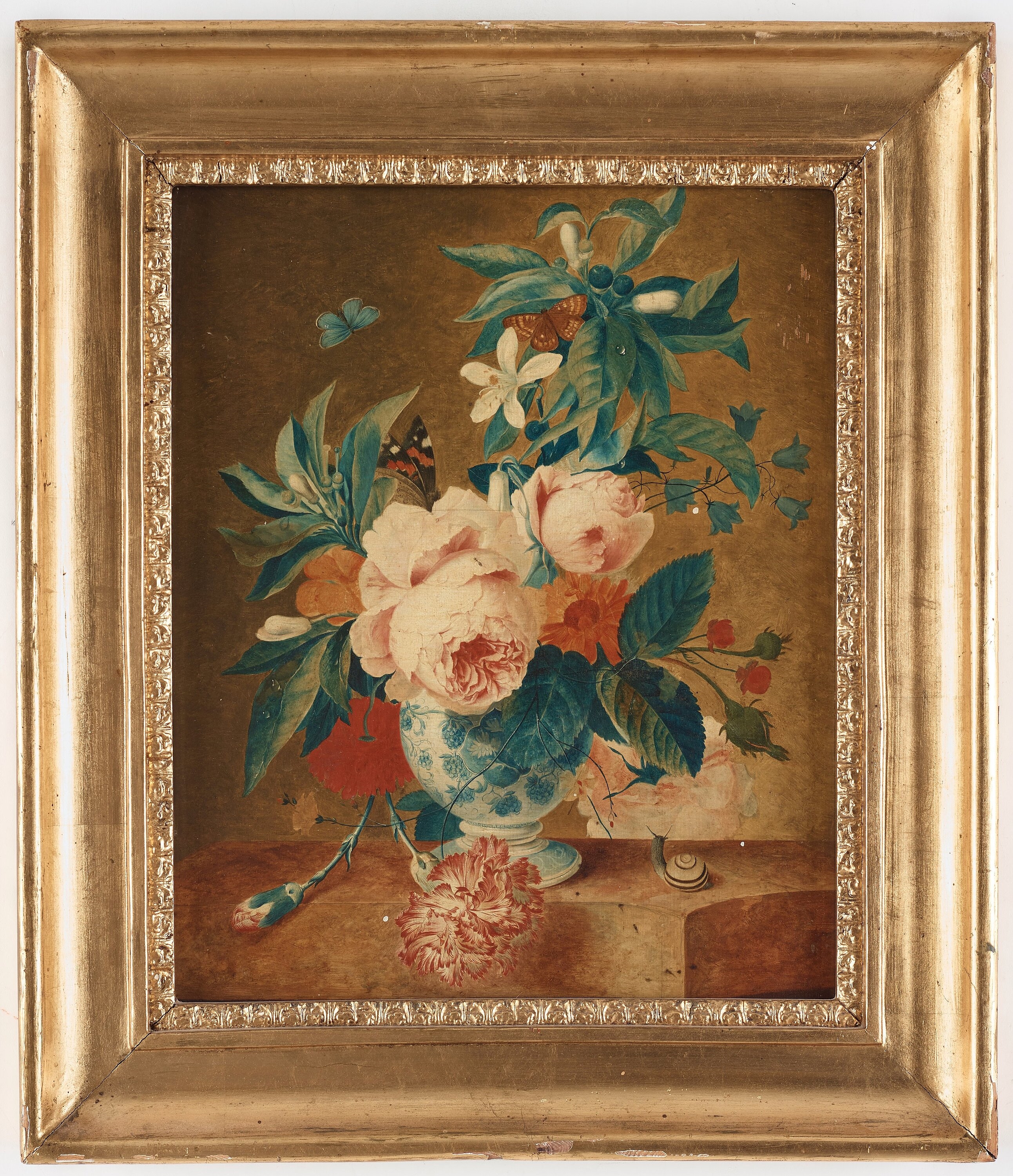 Artwork by Francina Margaretha van Huysum, Still life with flowers, Made of A pair  Panel