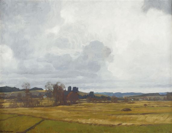 Wolkenstimmung im Innviertel by Wilhelm Dachauer