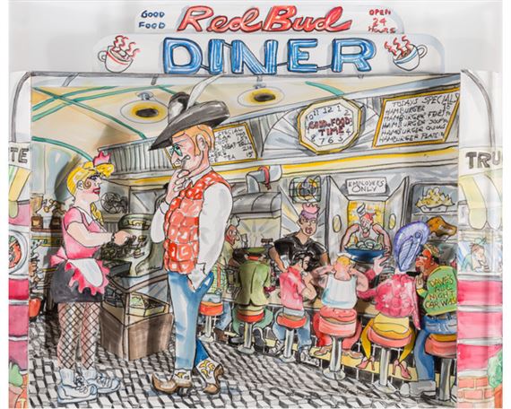Red Bud Diner by Red Grooms, 1994