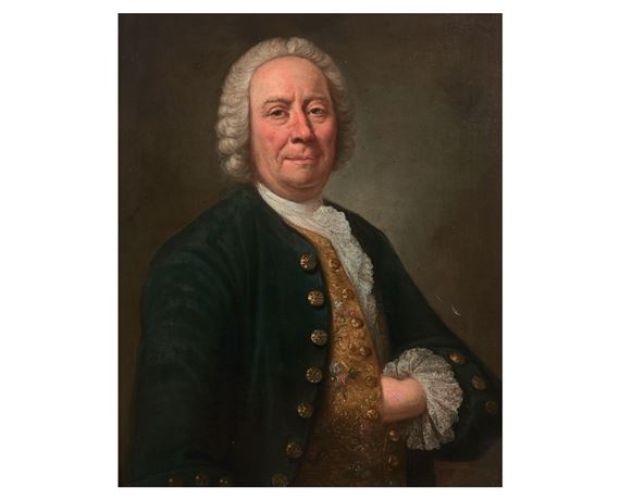 Portrait d’homme à la veste bleue - J. Saint