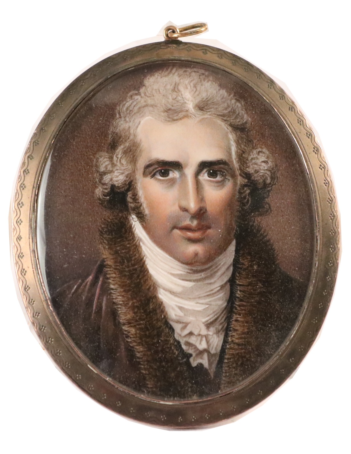 Gilbert Stuart | Portrait Miniature, John Philip Kemble | MutualArt