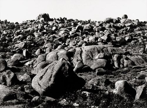 Rocky landscape by Detlef Orlopp, 1964