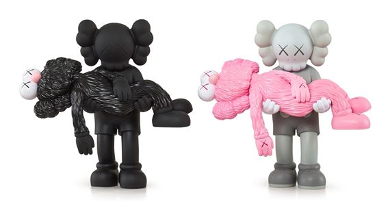 KAWS | GONE (GREY/ BLACK) (TWO WORKS) (2019) | MutualArt 