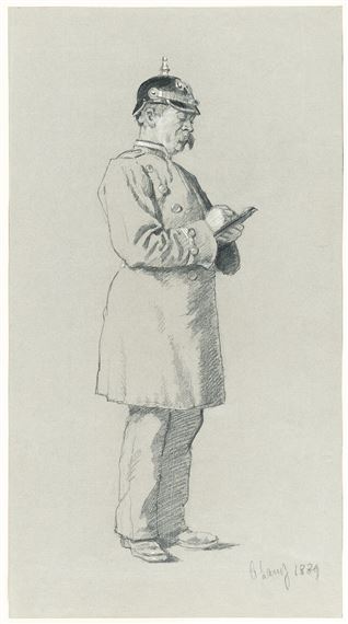 13 sheets: Figural scenes by Albert Lang, 1889