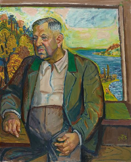 Bildnis Rechtsanwalt Eberhard Ascher by Otto Dix, 1953