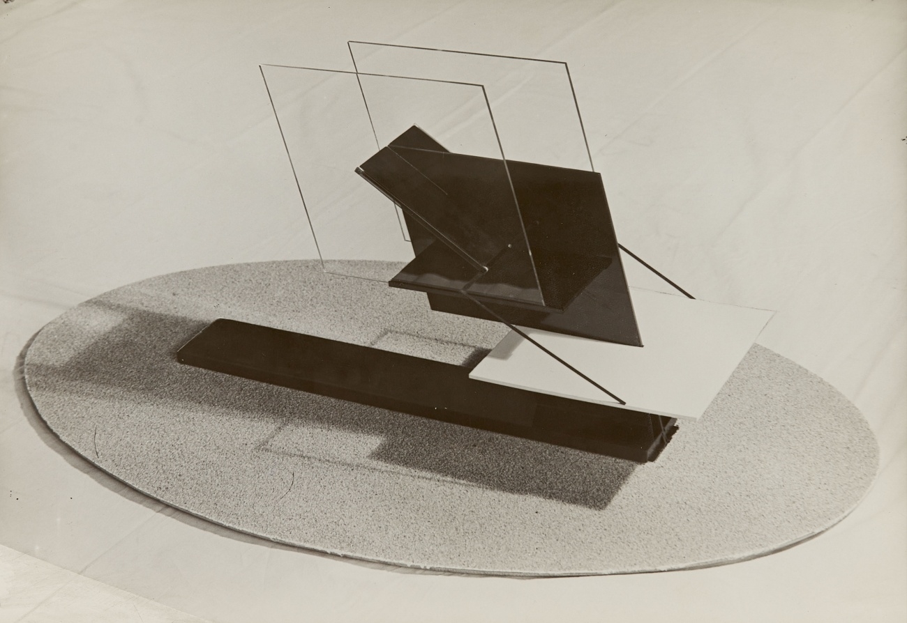 Artwork by Hein Gorny, Three works: Raum-Konstruktionen (Plastik für einen Fliegerplatz), Made of vintage gelatin silver prints