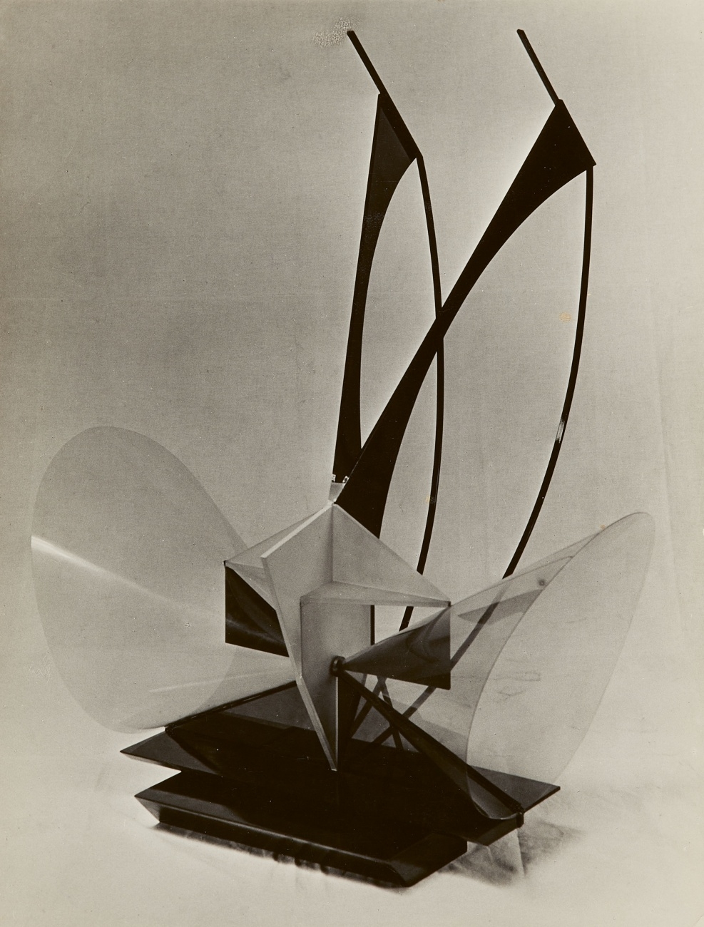 Artwork by Hein Gorny, Three works: Raum-Konstruktionen (Plastik für einen Fliegerplatz), Made of vintage gelatin silver prints