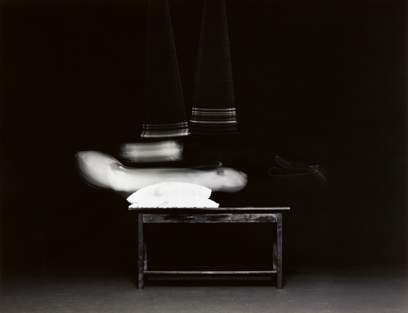 Artwork by Jürgen Klauke, Eight works: Daseinsrenovierung (from the series: Desaströses Ich), Made of gelatin silver prints