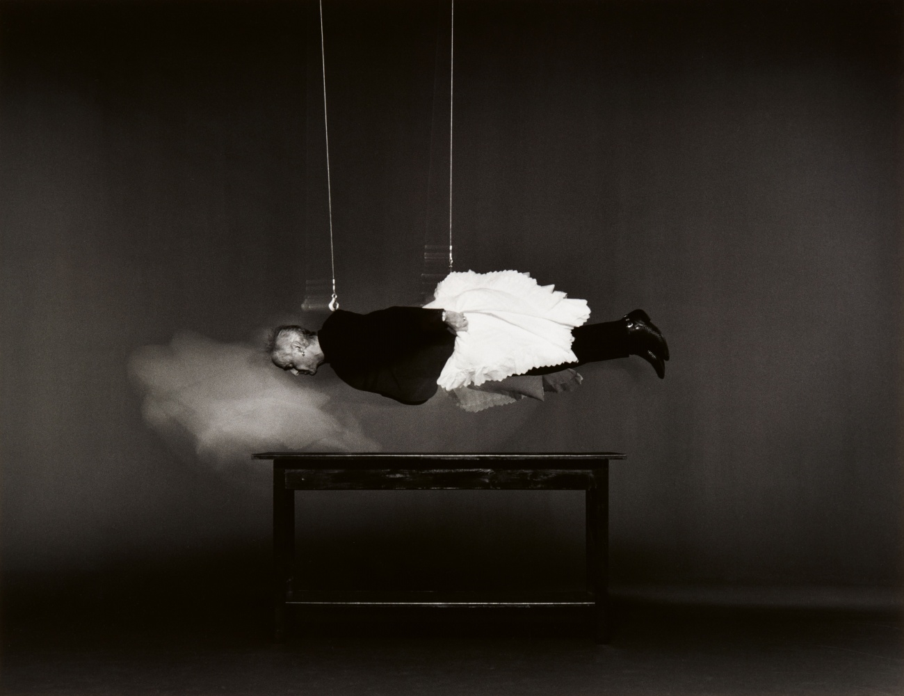 Artwork by Jürgen Klauke, Eight works: Daseinsrenovierung (from the series: Desaströses Ich), Made of gelatin silver prints