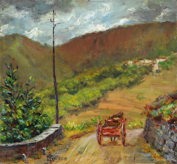 STRADA CON CARRO by Roberto Pio Gatteschi