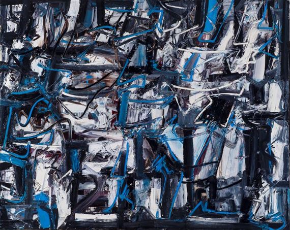 "Paesaggio con la luce blu del cielo" by Piero Ruggeri, 1977