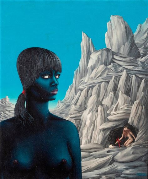 Thaïs et Serapion by Félix Labisse, 1978