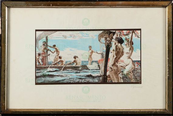 ODYSSEUS UND DIE SIRENEN by Otto Greiner, 1896