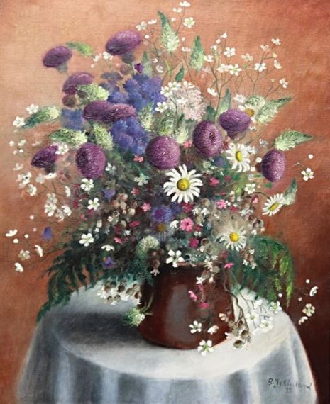 Bouquet in a Vase by Božena Jelínková-Jirásková, 1935