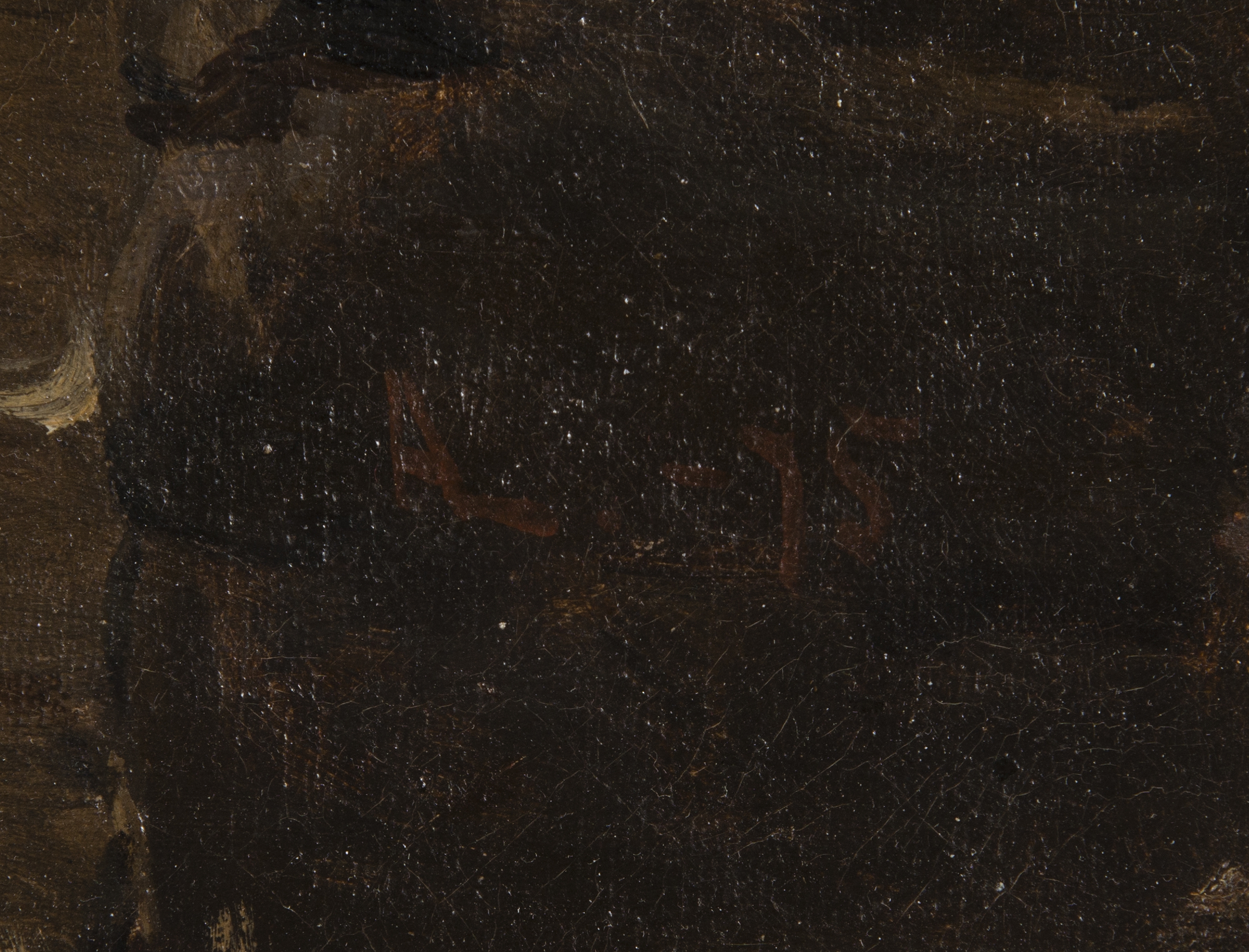 Artwork by Arvid Liljelund, THE ROOSTER IN THE COTTAGE, Made of Oil on canvas