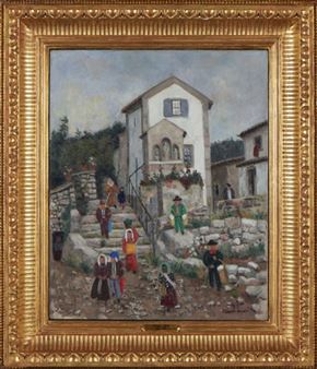 Vista de rua com figuras - Francis Smith