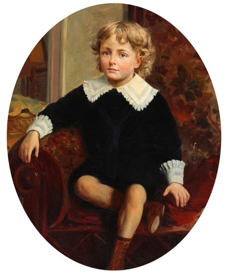 A child's portrait of Verner Holm, 1887–1944 by Jacob Nöbbe