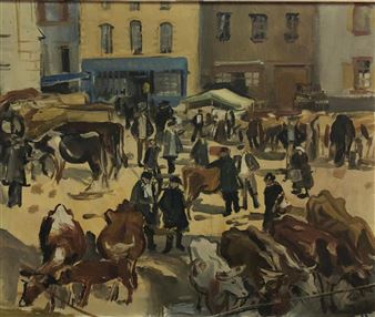 Marché aux bestiaux - Claude Petitet