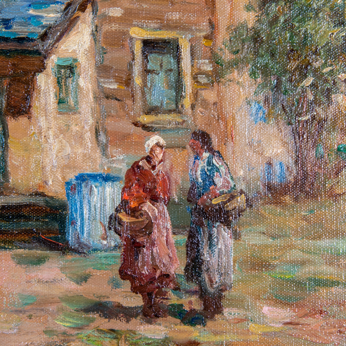 Artwork by Frances H. McKay, New England Cottage,, Made of Oil on canvas,