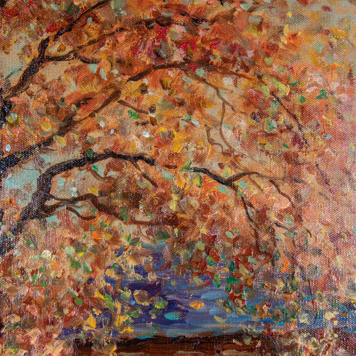 Artwork by Frances H. McKay, New England Cottage,, Made of Oil on canvas,