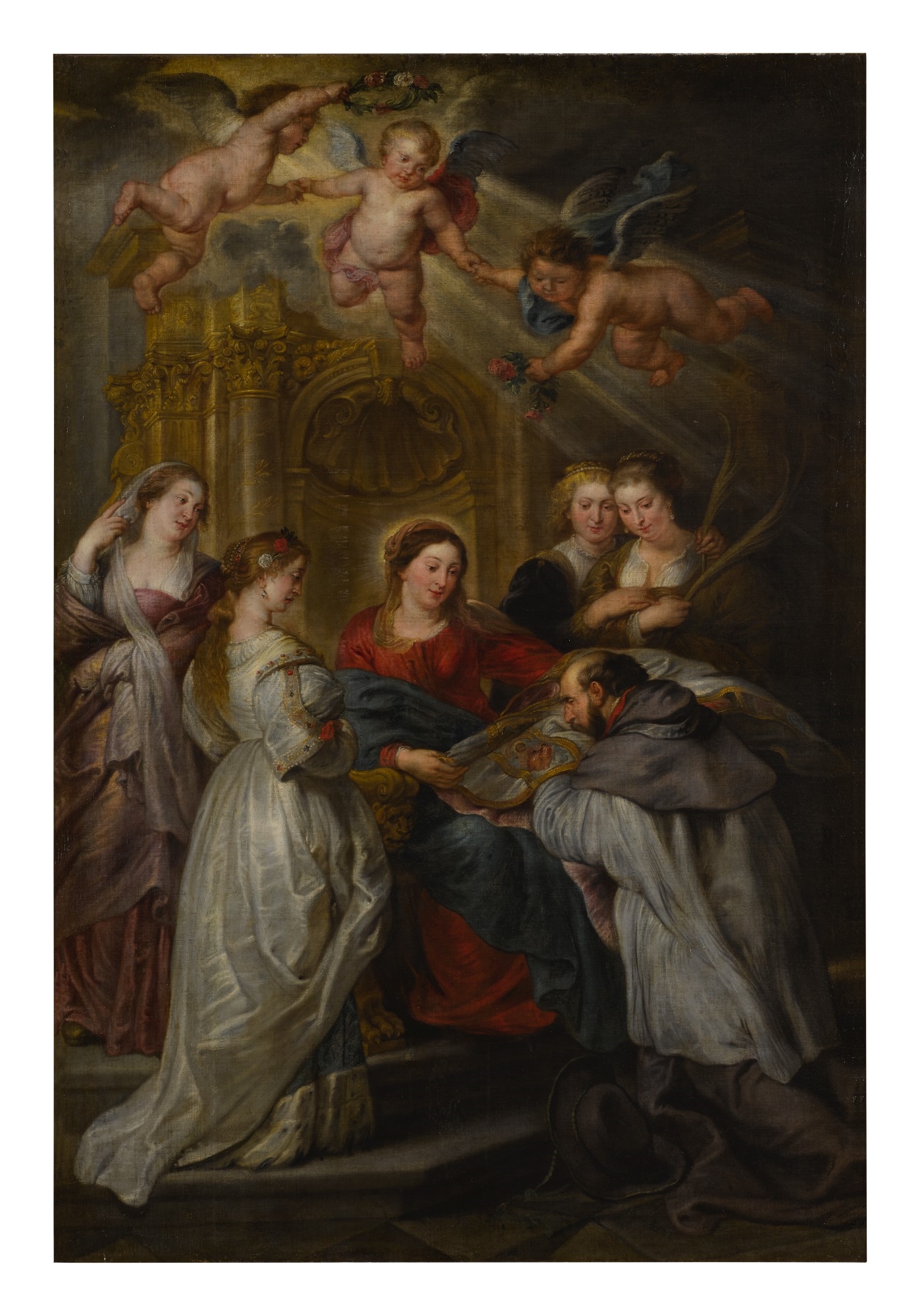 SAINT ILDEFONSO RECEIVING THE CHASUBLE FROM THE VIRGIN by Peter Paul Rubens