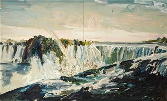 NIAGARA FALLS NO. 5 (CURRIER & IVES) - Allison Schulnik