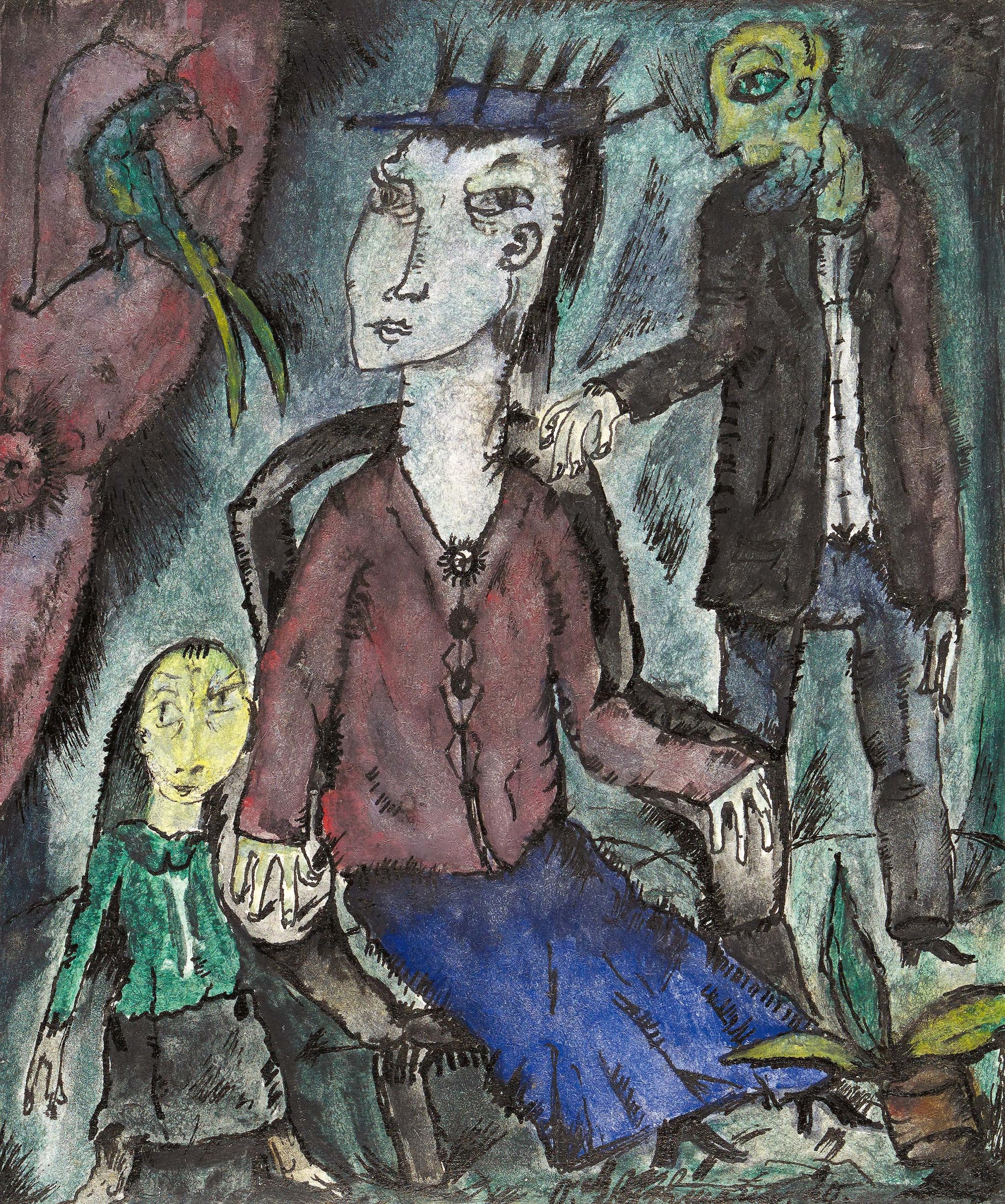 "Kleine Familie" by Otto Gleichmann, 1920