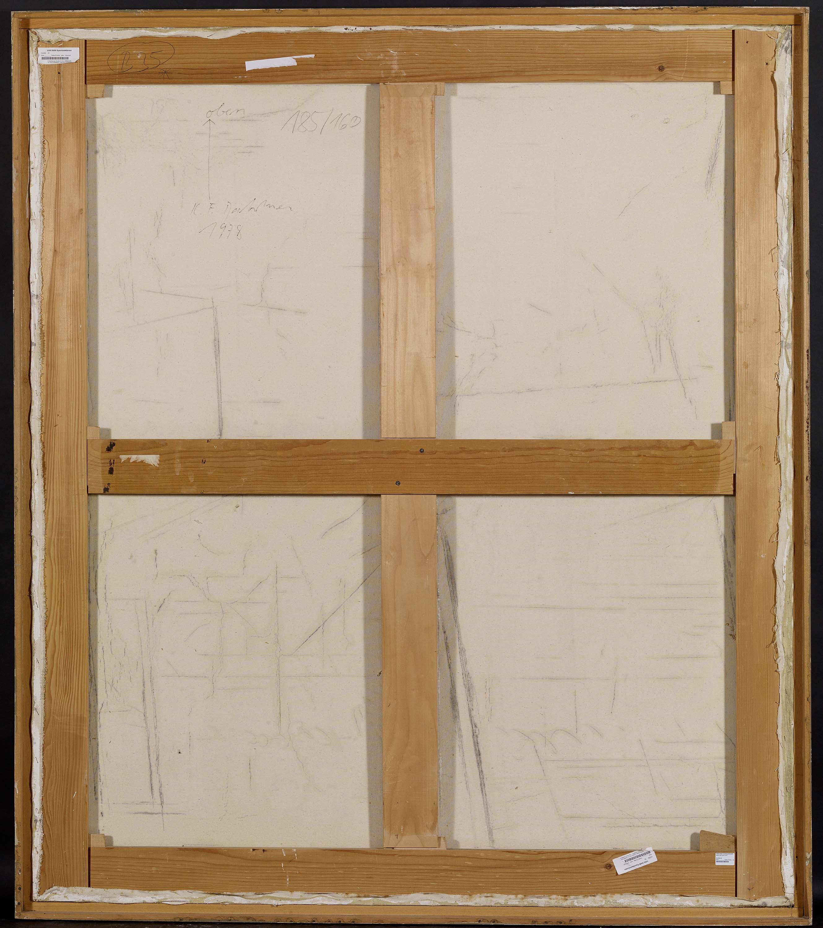 Artwork by Karl Fred Dahmen, Untitled, Made of Mixed media on canvas