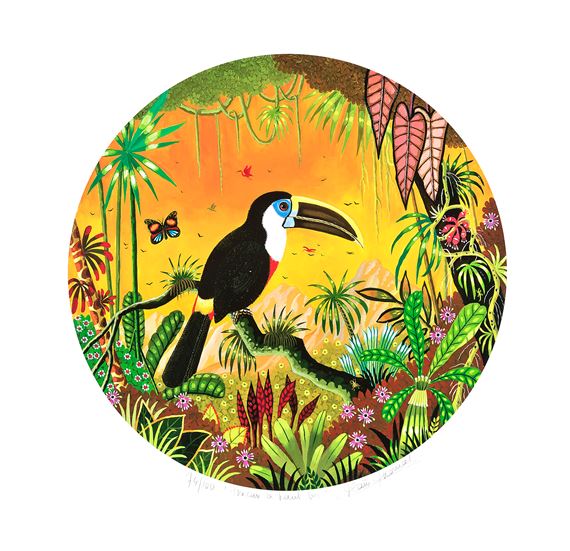 Toucan à haut Lac (Toucan at the lake) by Alain Thomas
