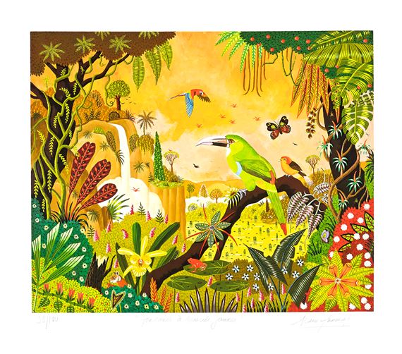 Faisane à Sourcils Jaunes (Yellow-Browed Pheasant) by Alain Thomas